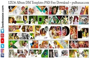 12X36 Album DM Templates PSD Free Download