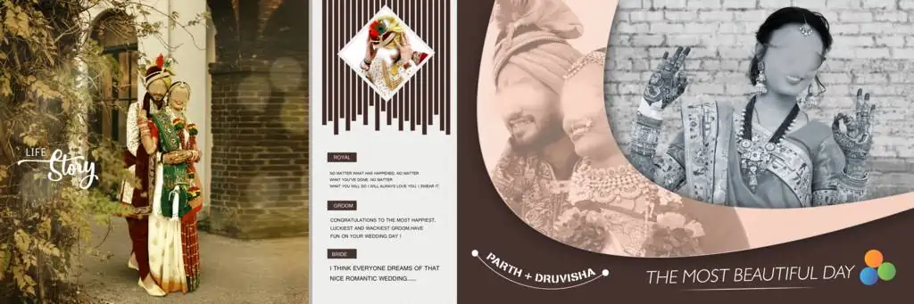 Wedding Album Design PSD Free Download 12X36 Zip 2021