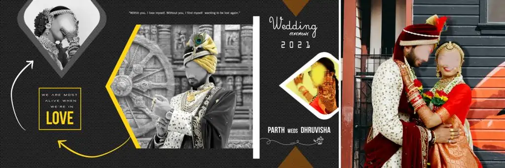 Wedding Album Design PSD Free Download 12X36 Zip 2021