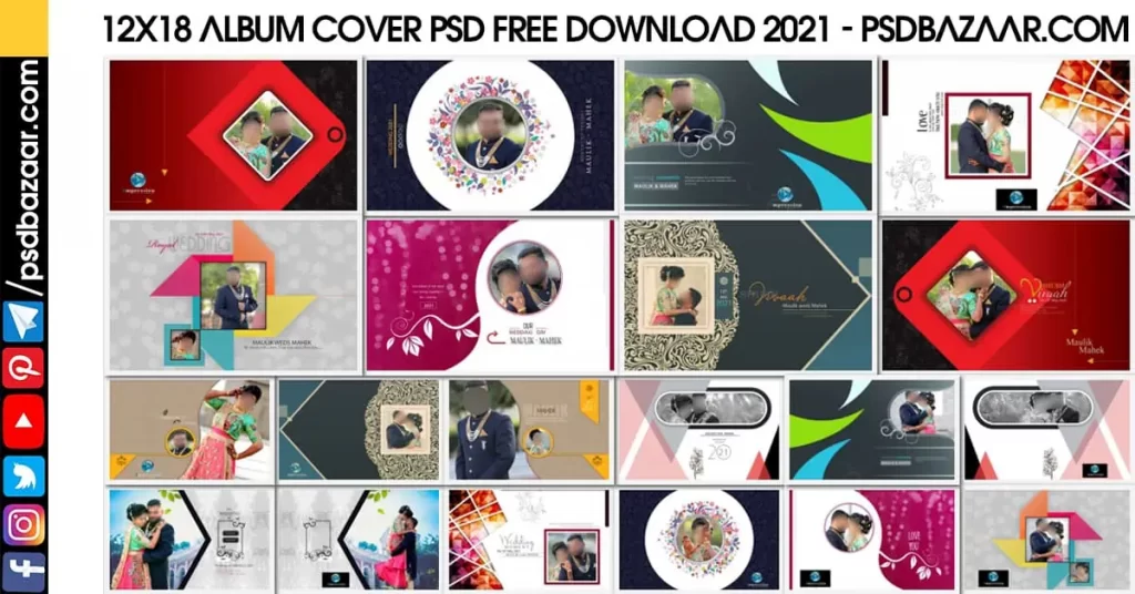 12X18 Album Cover PSD Free Download 2021