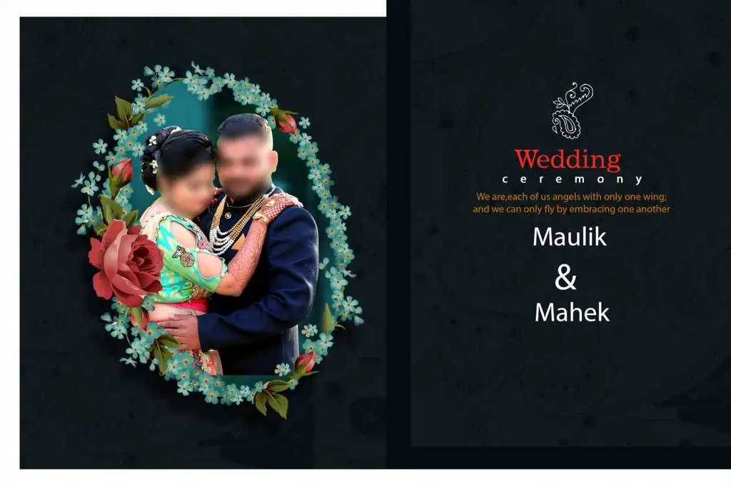 Creative Wedding Album Cover Design