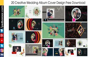 Creative Wedding Album Cover Design