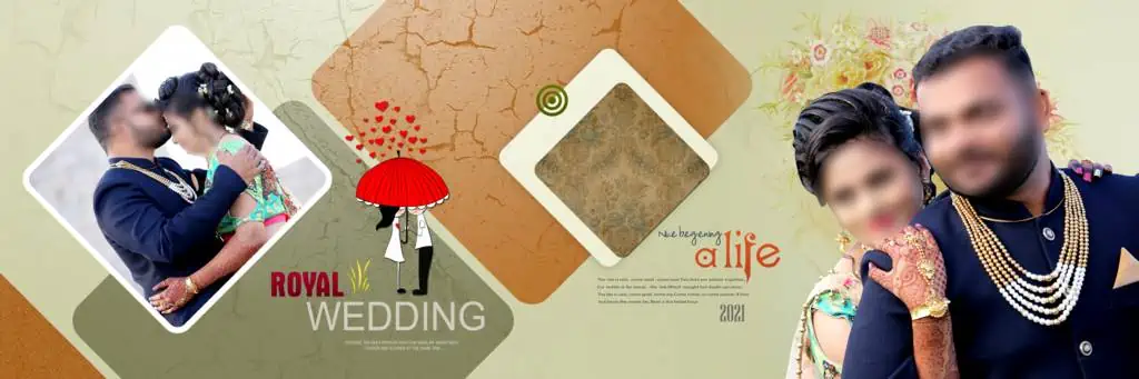 Indian Wedding Album Design 12X36 PSD Free Download