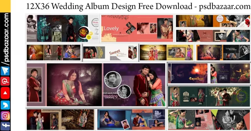 Download 12X18 Pre Wedding PSD Template 2023