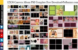 12X36 Canvera Album PSD Template