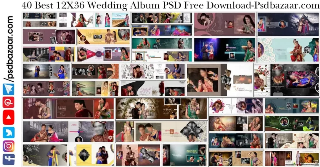 12X36 Wedding Album PSD