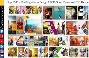 Pre Wedding Album Design 12X36 Sheet Download