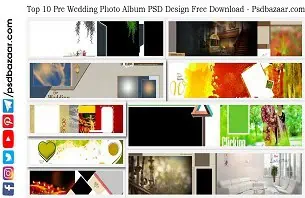 Pre Wedding Photo Album PSD Design