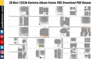 Karizma Album Frame PSD Download