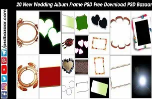 Wedding Album Frame PSD