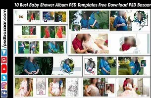 Baby Shower Album PSD Templates