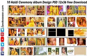 Haldi Ceremony Album Design