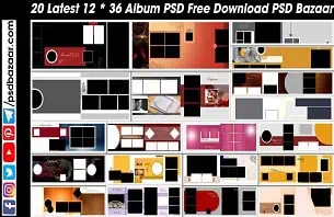 12 * 36 Album PSD Free Download