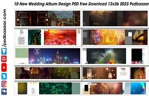 Wedding Album Design PSD Free Download 12x36 2023