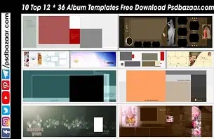 12 * 36 Album Templates Free Download