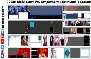 12x36 Album PSD Templates