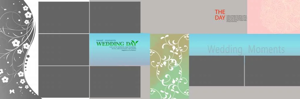 Wedding Album Design PSD Free Download 12x36 