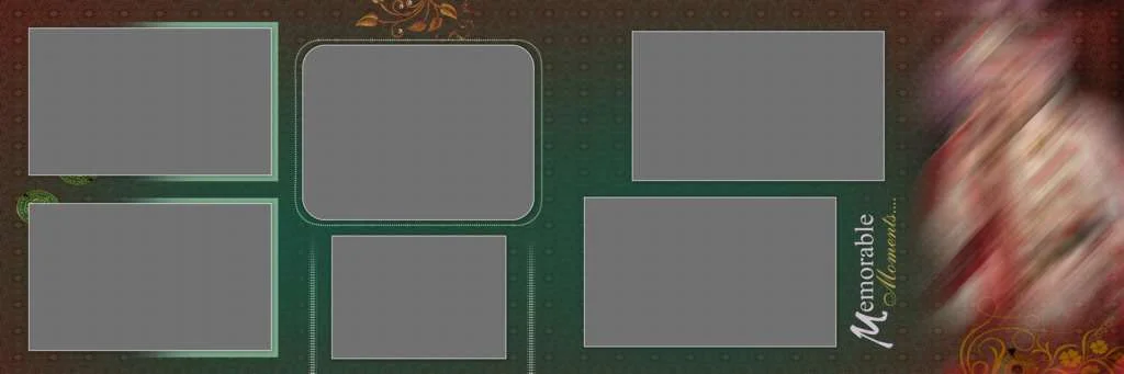 Wedding Album Design PSD Free Download 12x36 