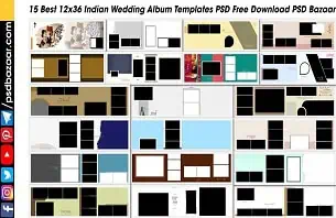 12x36 Indian Wedding Album Templates